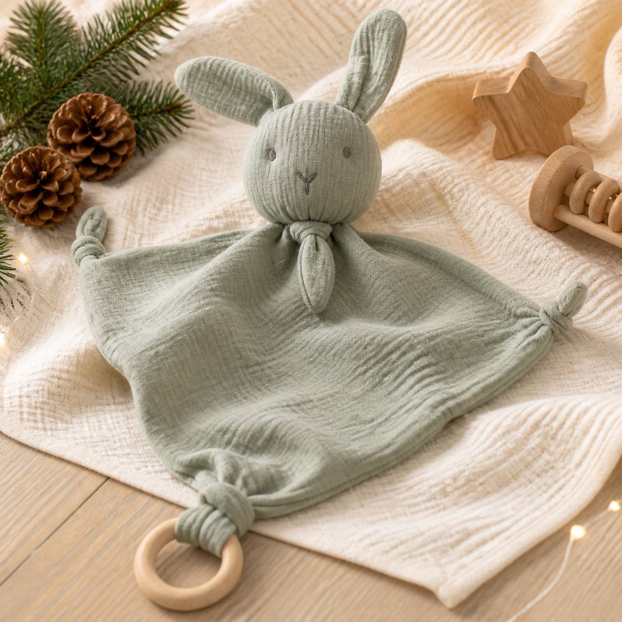 Knuffeldoekje voor de eerste speelmaanden · Kerst voor een kind