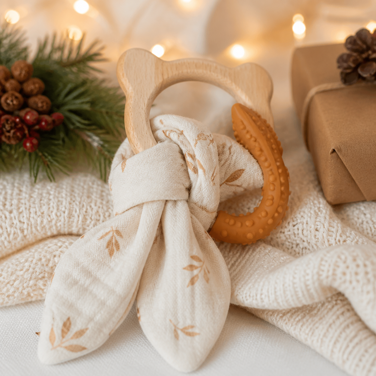 Bijtring voor verlichting bij doorkomende tandjes · Kerst voor familie