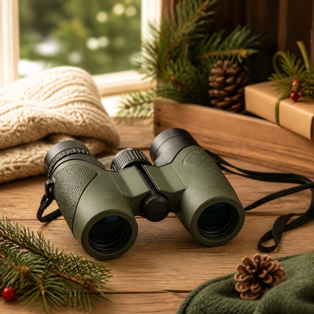 Verrekijker om de natuur te ontdekken · Kerst voor een kind