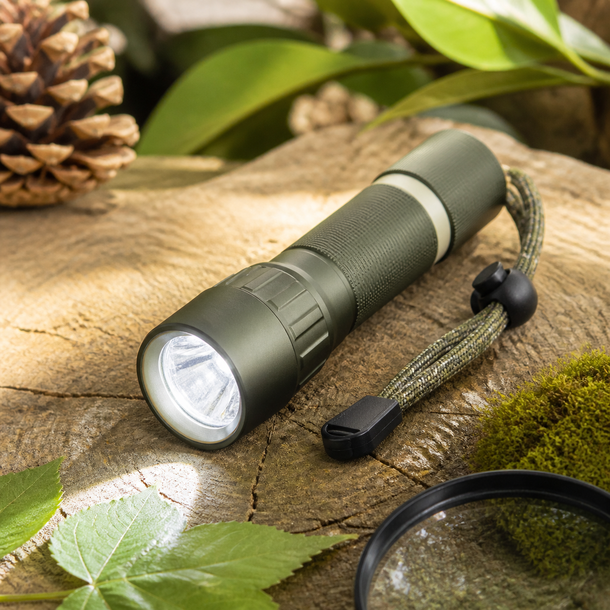 Zaklamp om de natuur te ontdekken · Kerst voor een kind