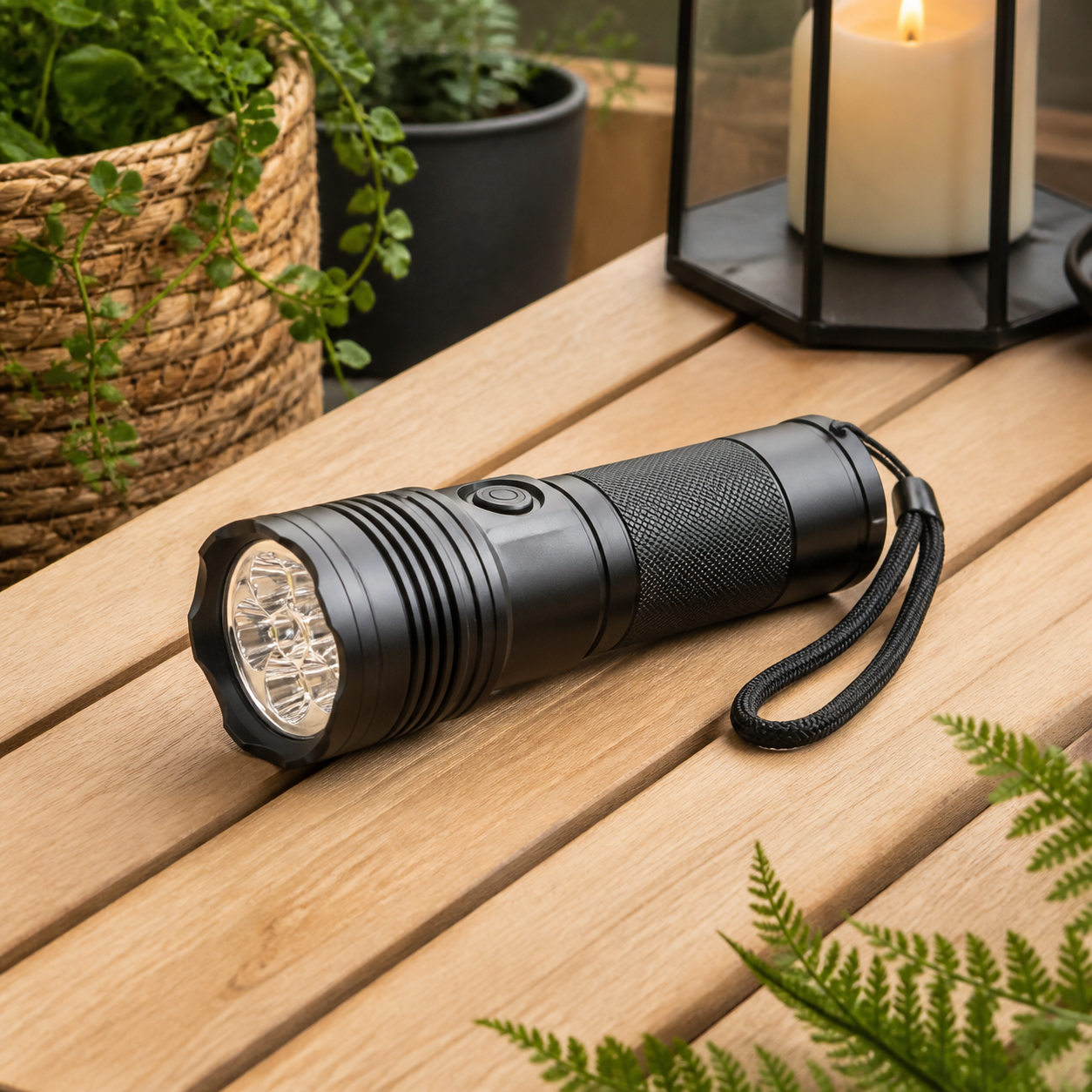Zaklamp voor tuin en terras · Vaderdag voor een kind