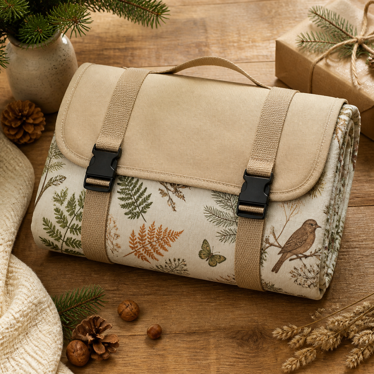 Picknickkleed om de natuur te ontdekken · Kerst voor een ouder