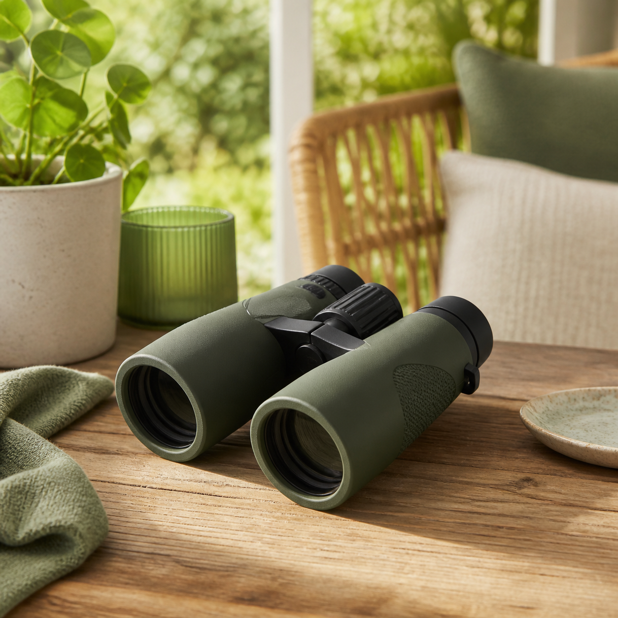 Verrekijker voor tuin en terras · Vaderdag voor een ouder