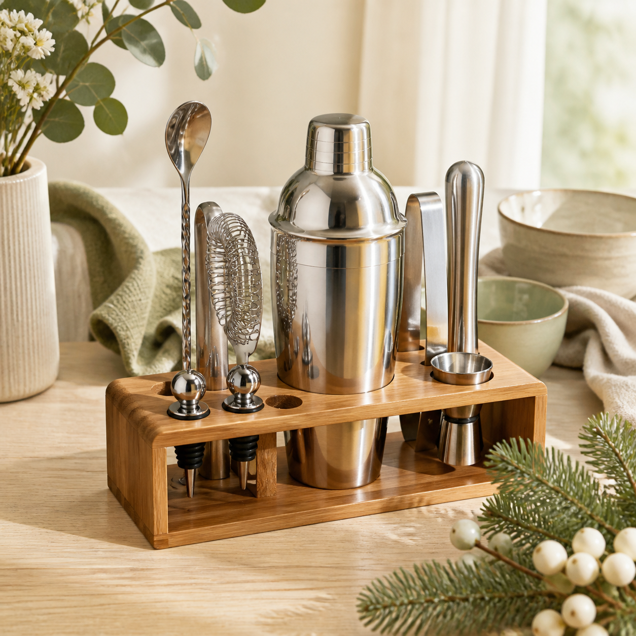 Barset voor cocktail- en mocktailfans · Kerst voor je partner