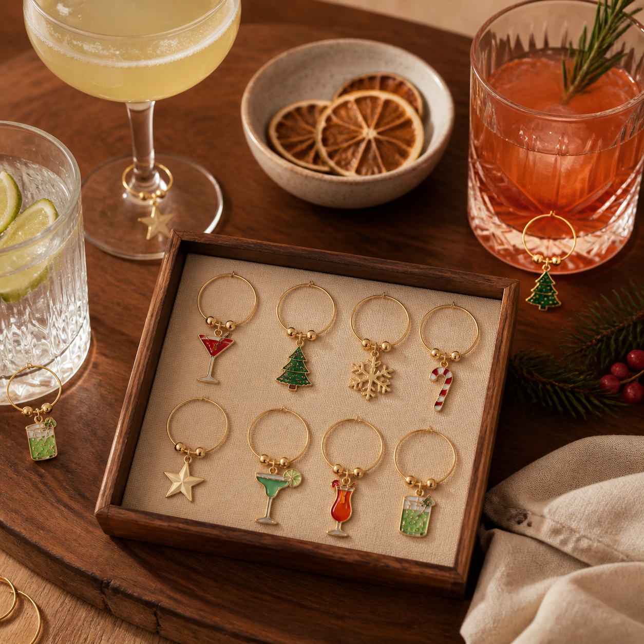 Glasmarkers voor cocktail- en mocktailfans · Kerst voor je partner