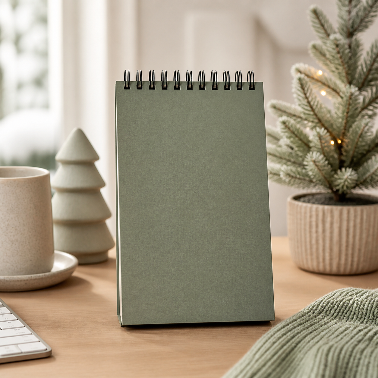Notitieblok voor de thuiswerkplek · Kerst voor een collega