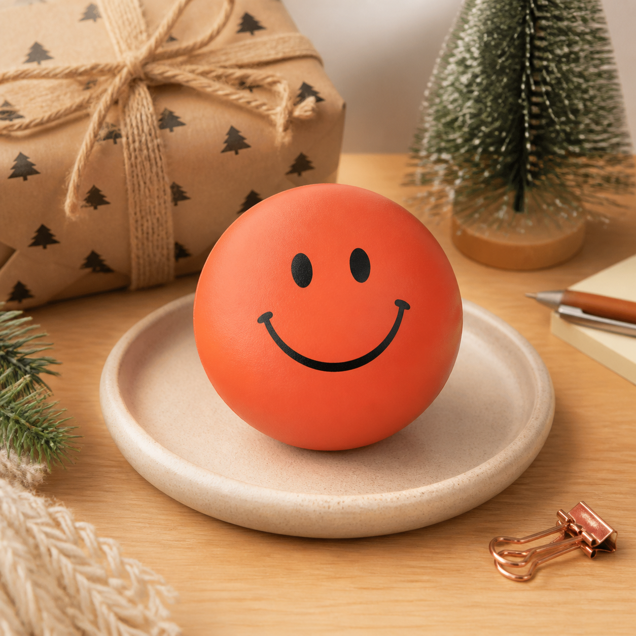 Stressbal voor een lach op kantoor · Kerst voor een kennis