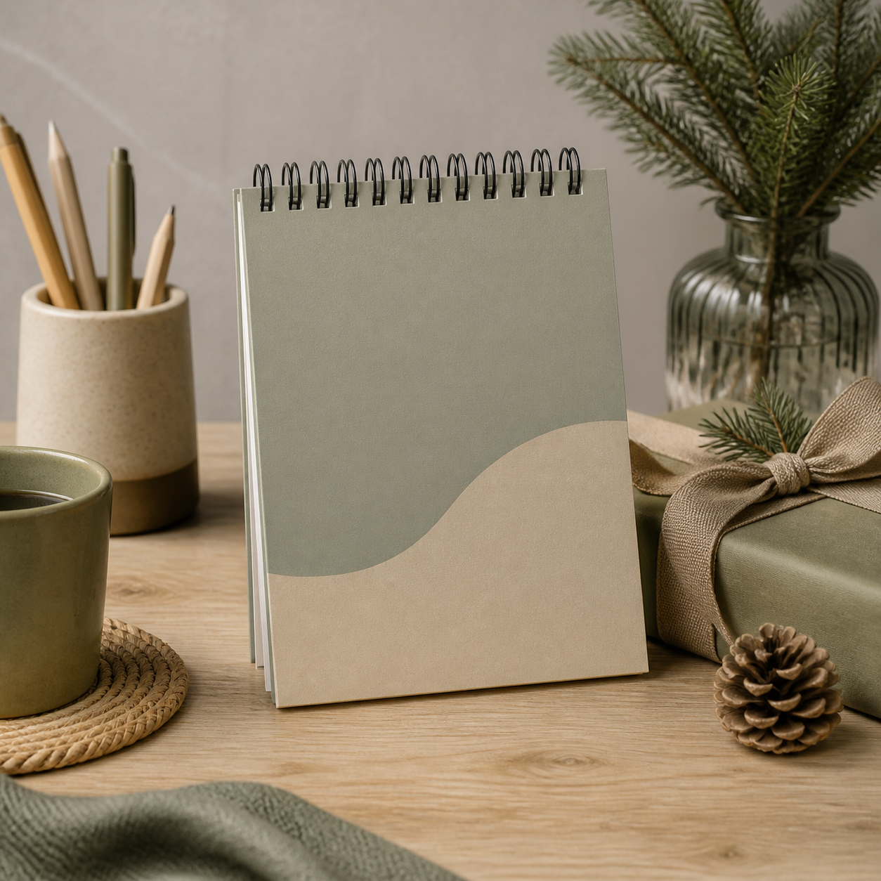 Notitieblok als klein teamcadeau · Kerst voor een kennis