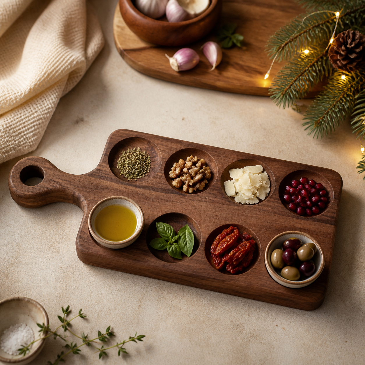 Serveerplank om nieuwe recepten te proberen · Kerst voor een ouder