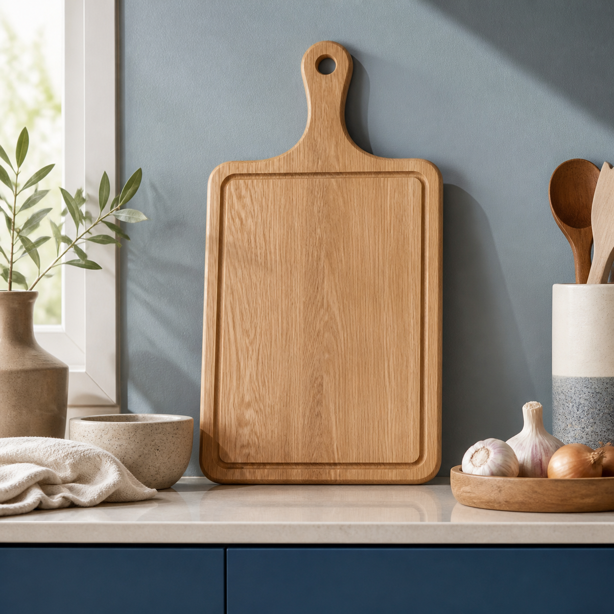 Snijplank als smaakvol keukencadeau · Housewarming voor een ouder