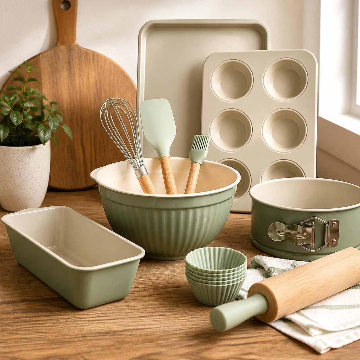 Bakset als smaakvol keukencadeau · Housewarming voor een ouder