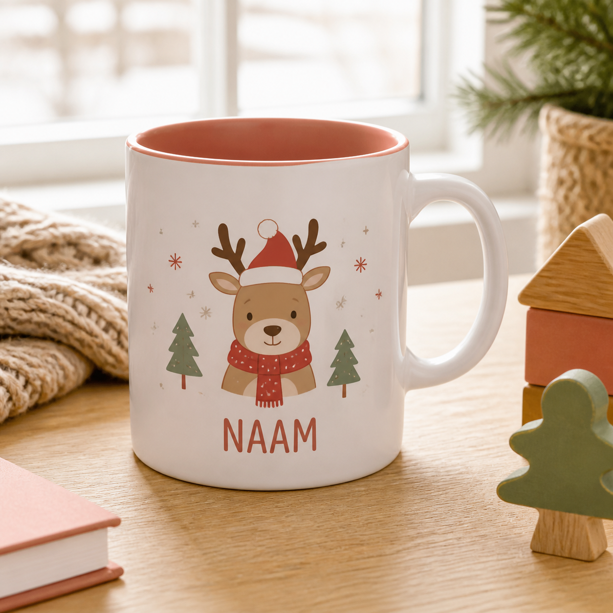 Kindermok met een persoonlijke opdruk · Kerst voor een kind