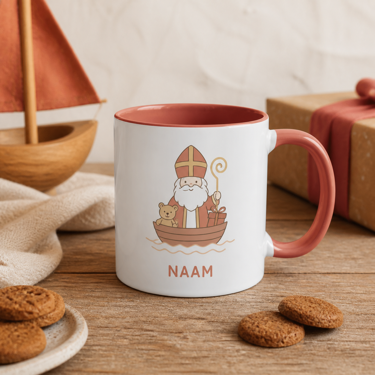 Kindermok met een persoonlijke opdruk · Sinterklaas voor familie