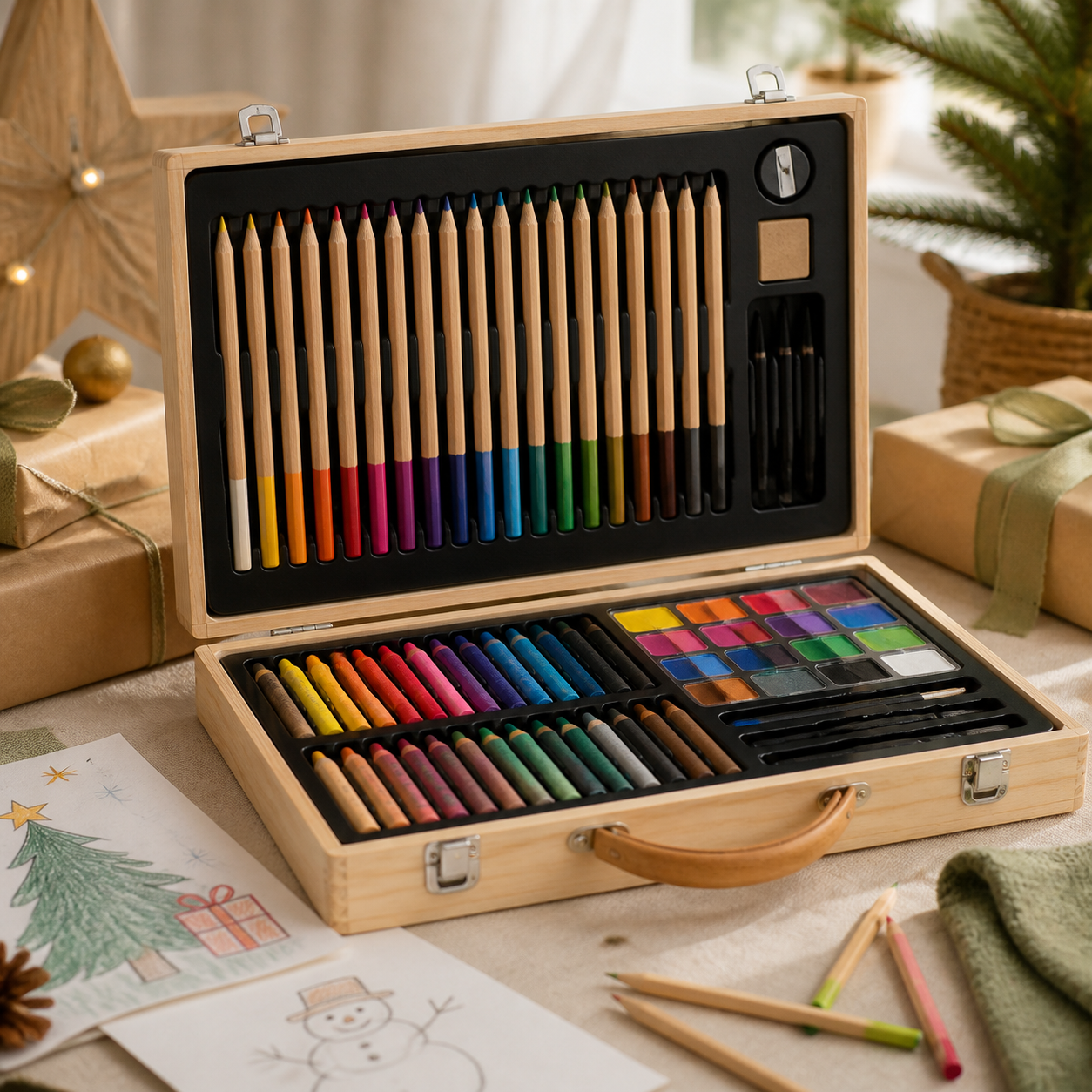 Tekenkoffer om direct mee te beginnen · Kerst voor een kind