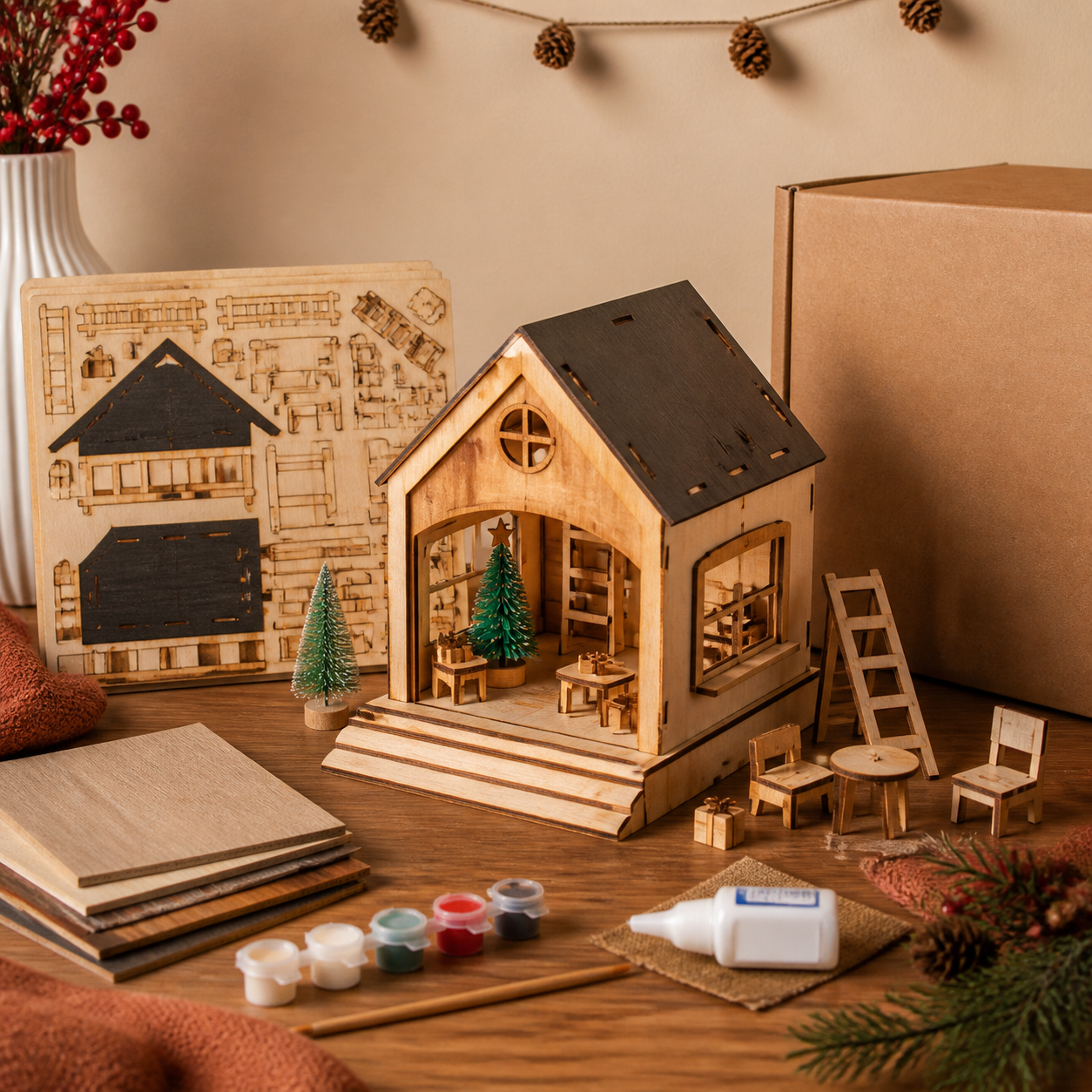 Bouwpakket om direct mee te beginnen · Kerst voor familie