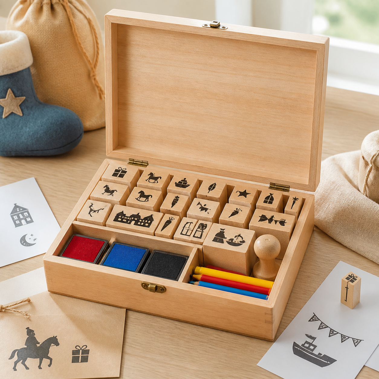 Stempeldoos voor jonge makers · Sinterklaas voor familie
