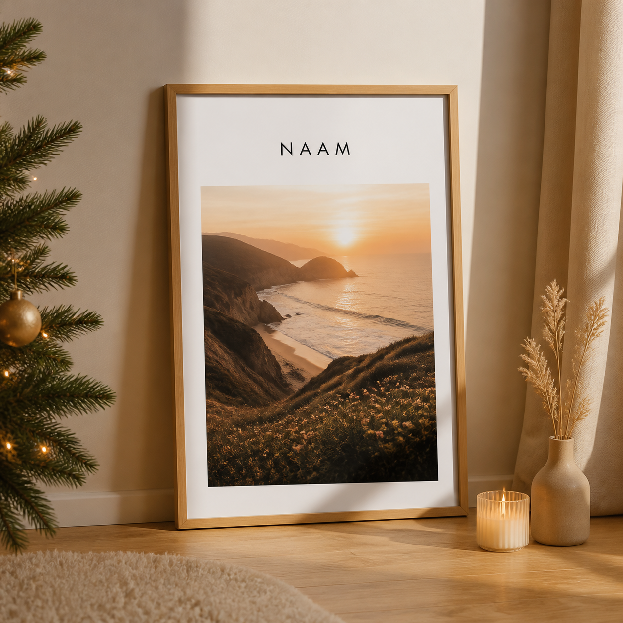 Poster met naam of eigen foto · Kerst voor je partner