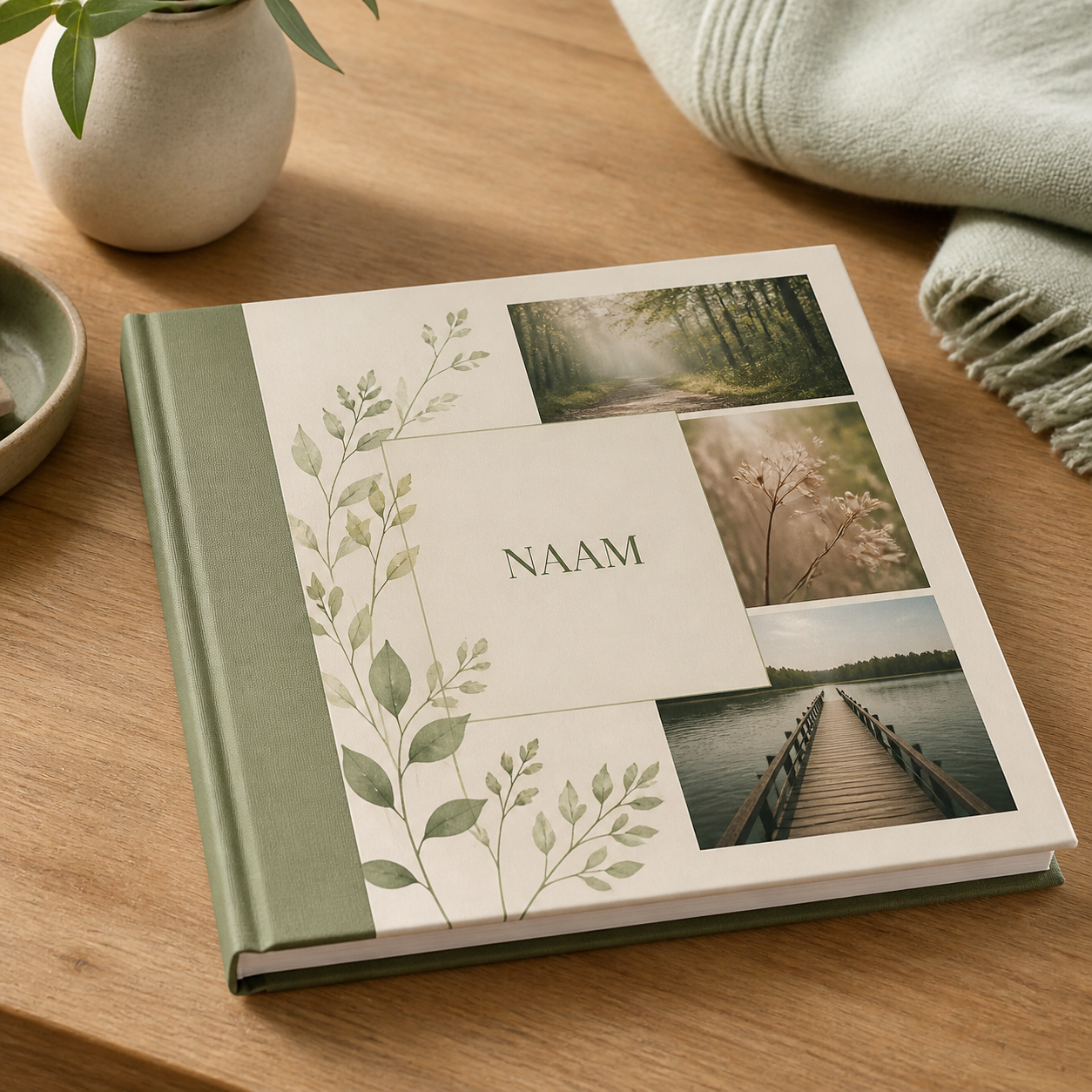 Herinneringsboek met naam of eigen foto · Verjaardag voor een ouder