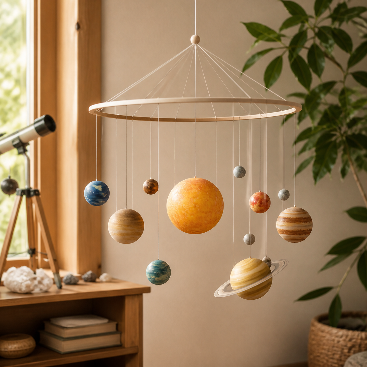 Planeetmobiel voor jonge astronauten · Kerst voor familie