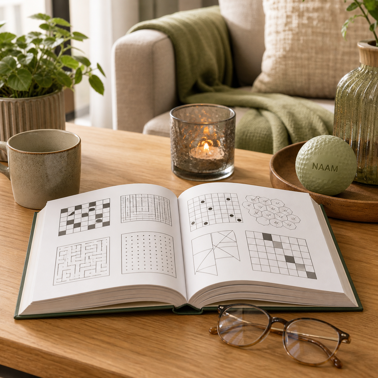 Puzzelboek voor ontspannen middagen · Vaderdag voor een ouder