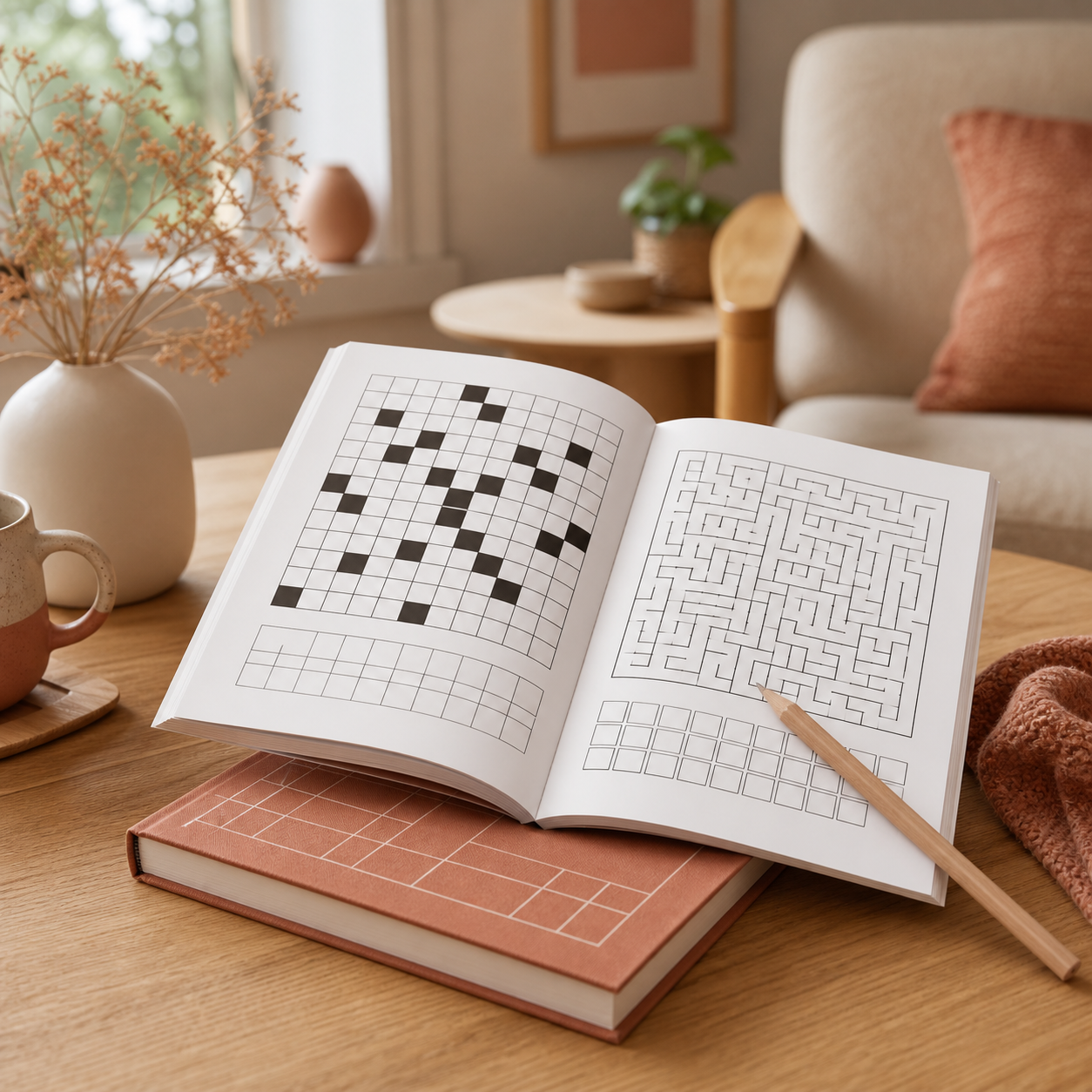 Puzzelboek voor rustige denkmomenten · Moederdag voor familie