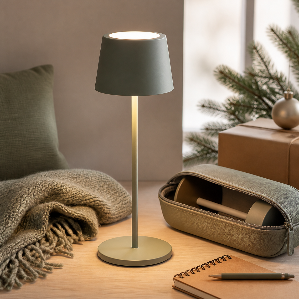 Desktoplamp voor thuis en onderweg · Kerst voor je partner