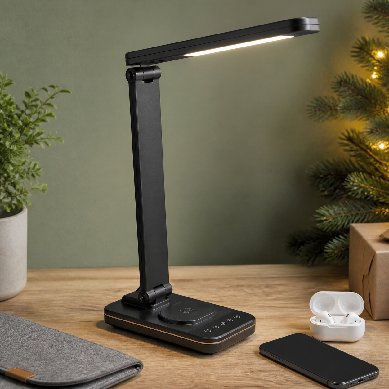 Desktoplamp voor gadgetliefhebbers · Kerst voor een vriend