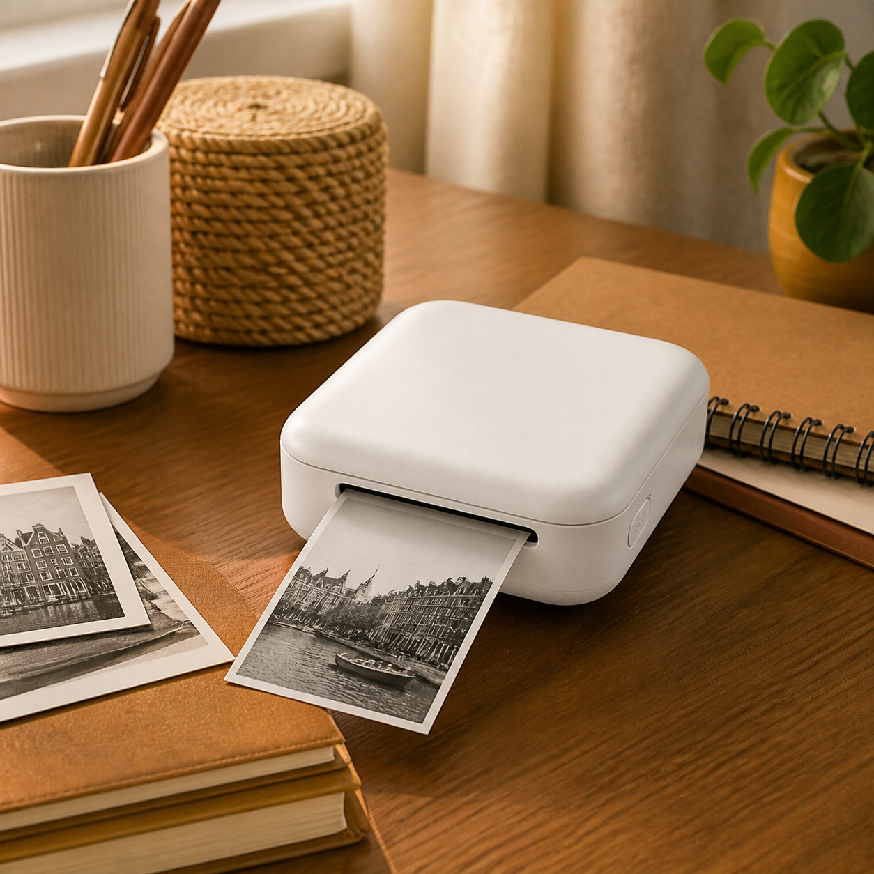 Miniprinter voor een opgeruimd bureau · Sinterklaas voor een vriend