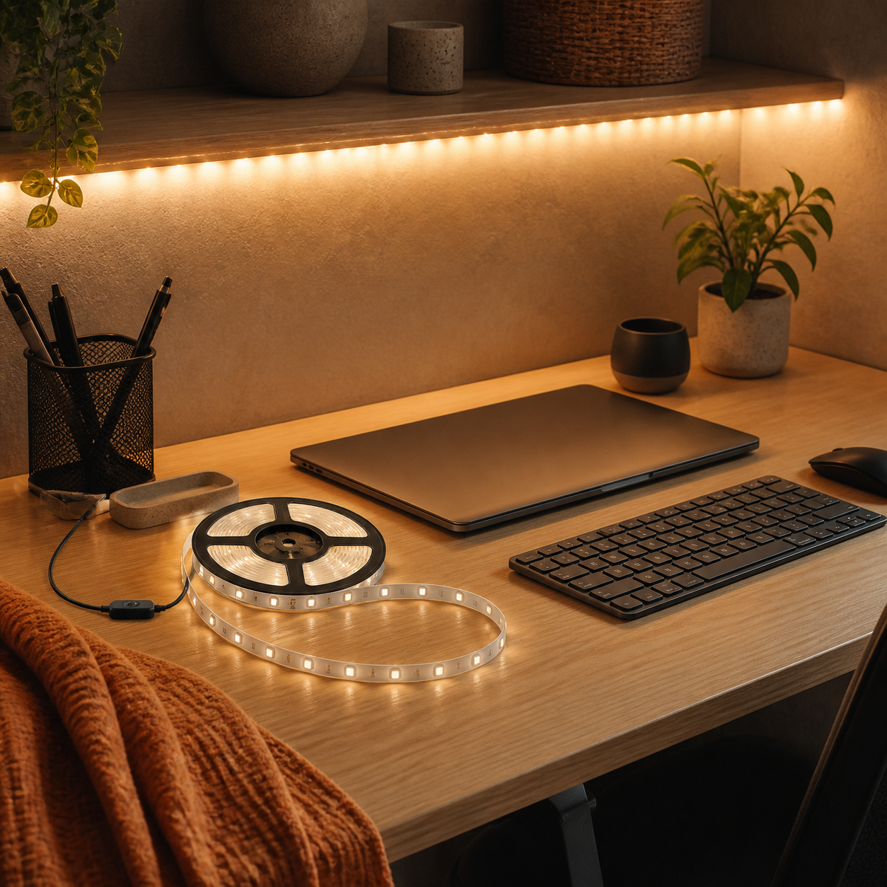 Ledstrip voor een opgeruimd bureau · Sinterklaas voor een vriend