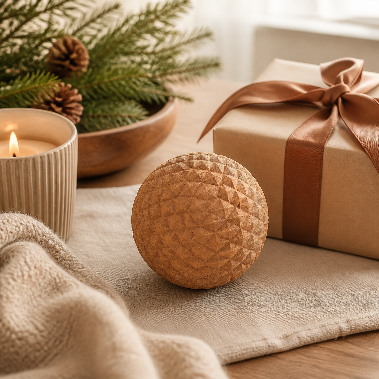 Massagebal voor een rustig selfcaremoment · Kerst voor je partner