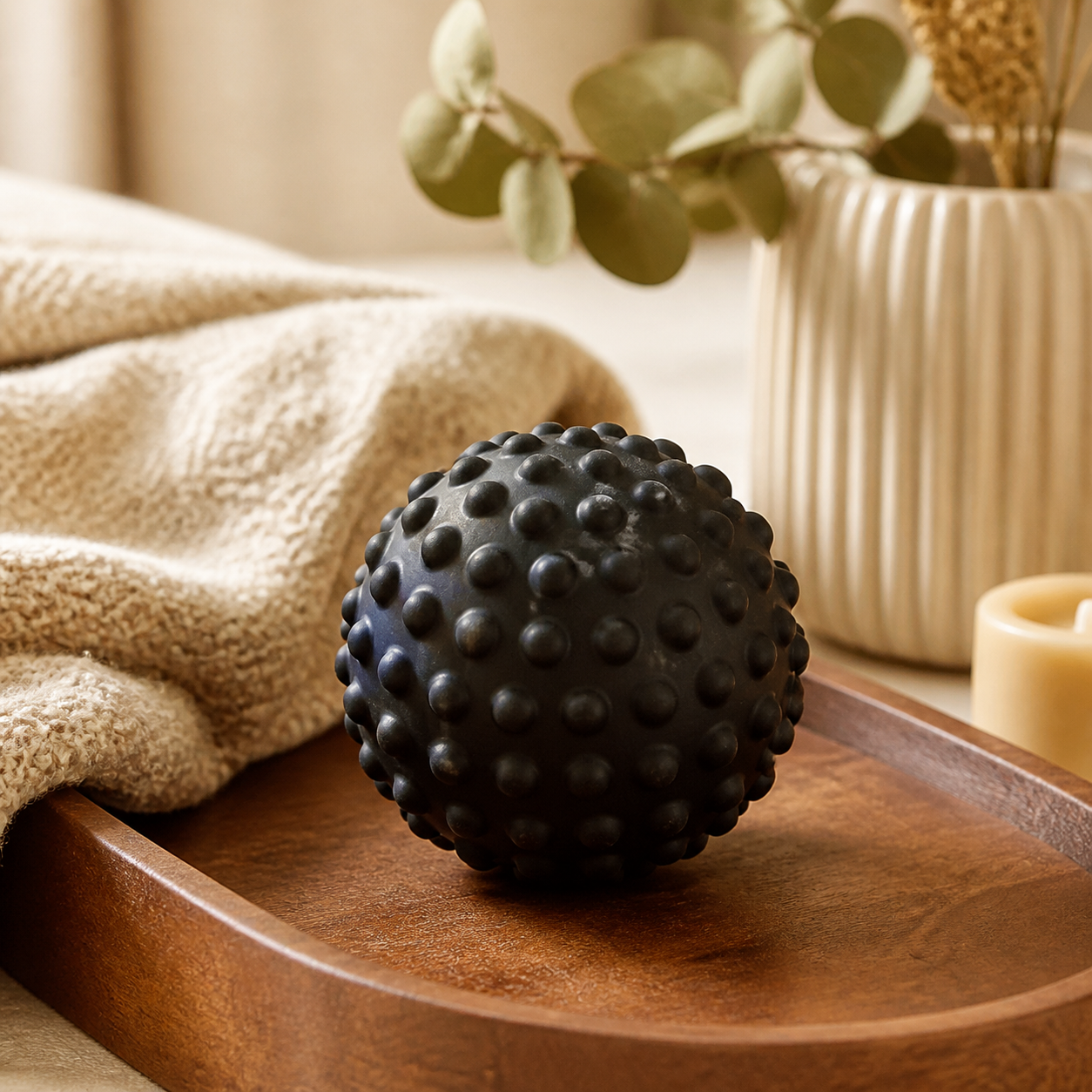 Massagebal als luxe verwenmoment · Moederdag voor je partner