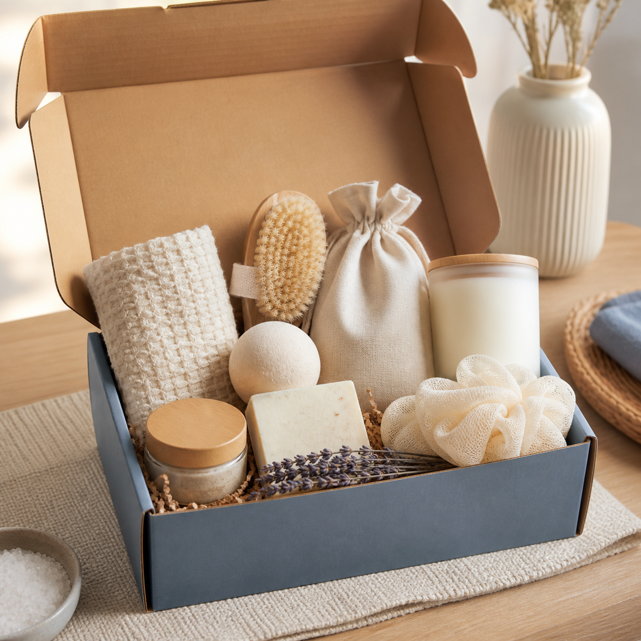 Verzorgingsbox als luxe verwenmoment · Bedankje voor een ouder