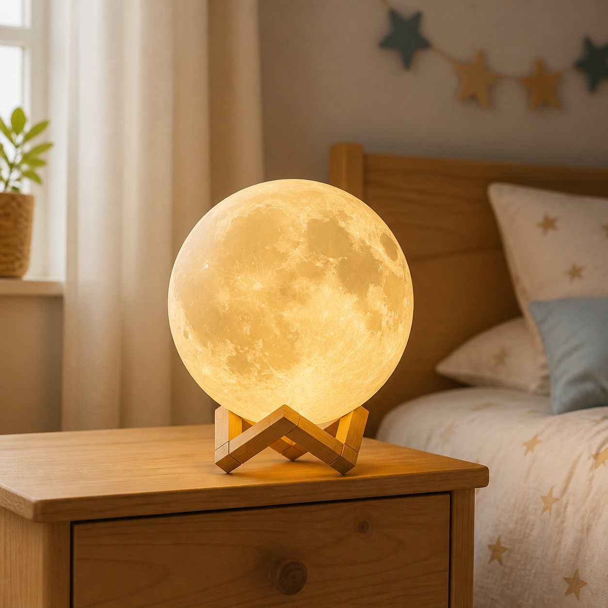Maanlamp voor jonge astronauten · Verjaardag voor een kind