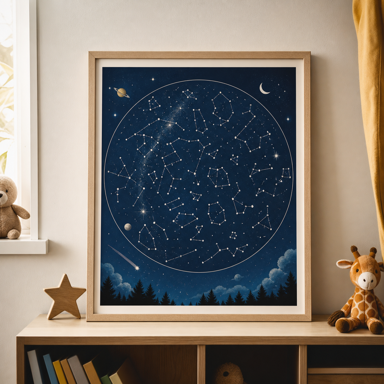 Sterrenkaart voor jonge astronauten · Verjaardag voor een kind